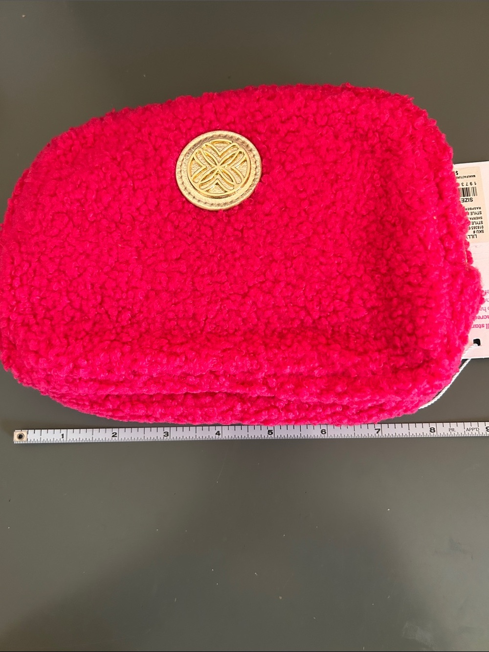 Lilly Pulitzer NWT Pink Sherpa Cross body / waist bag. - Picture 7 of 8